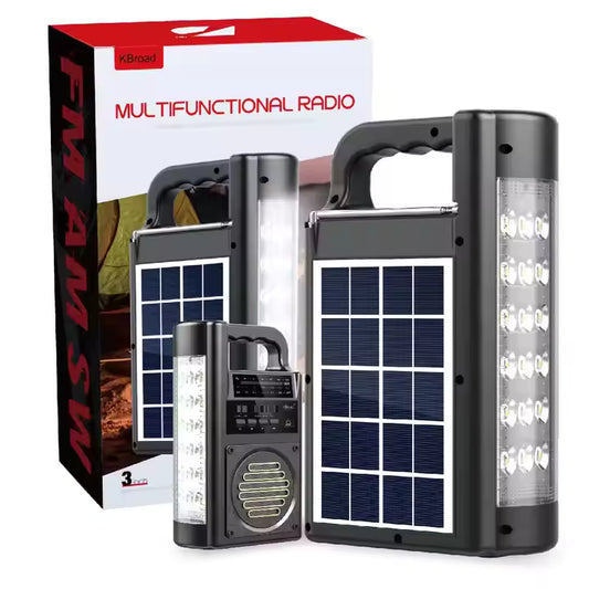 Radio solar recargable Luz led
