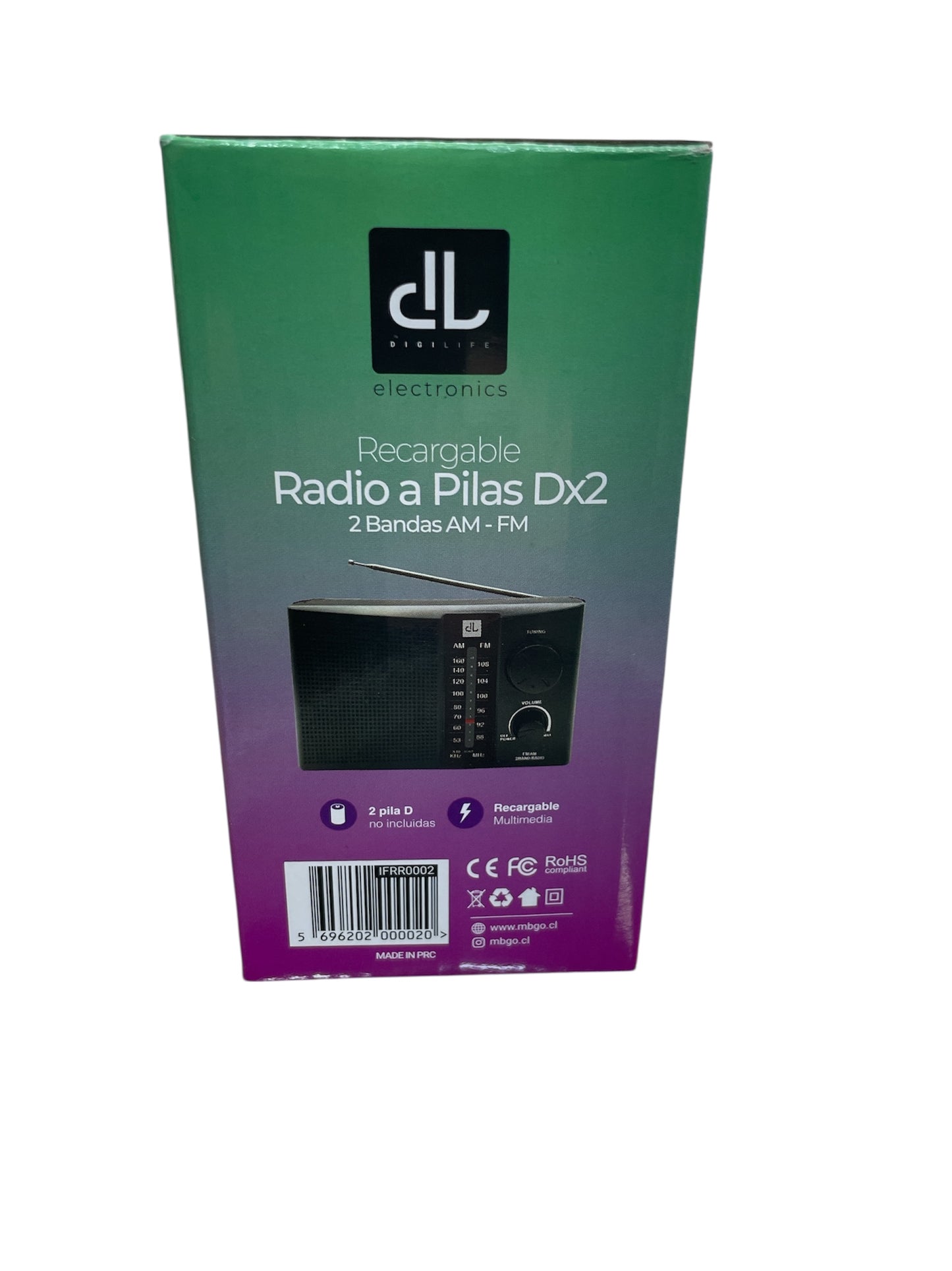 Radio AM FM Recargable y a pilas X2D