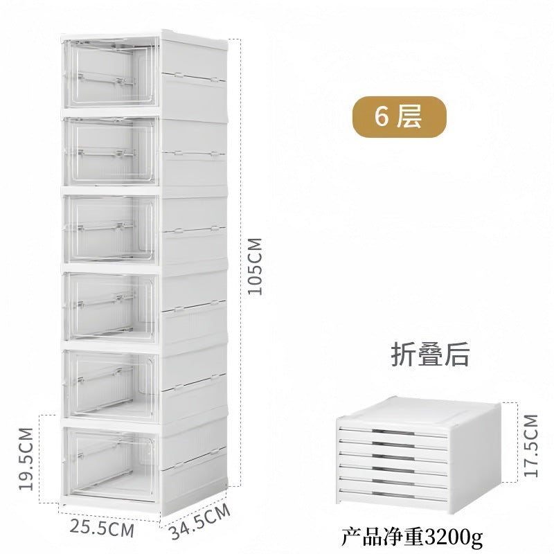 Caja organizadora de zapatos plegable x6 cajas multi uso