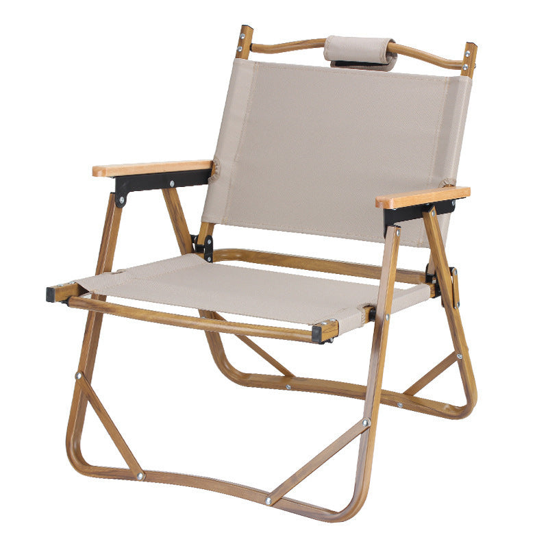 Silla plegable para camping Beige