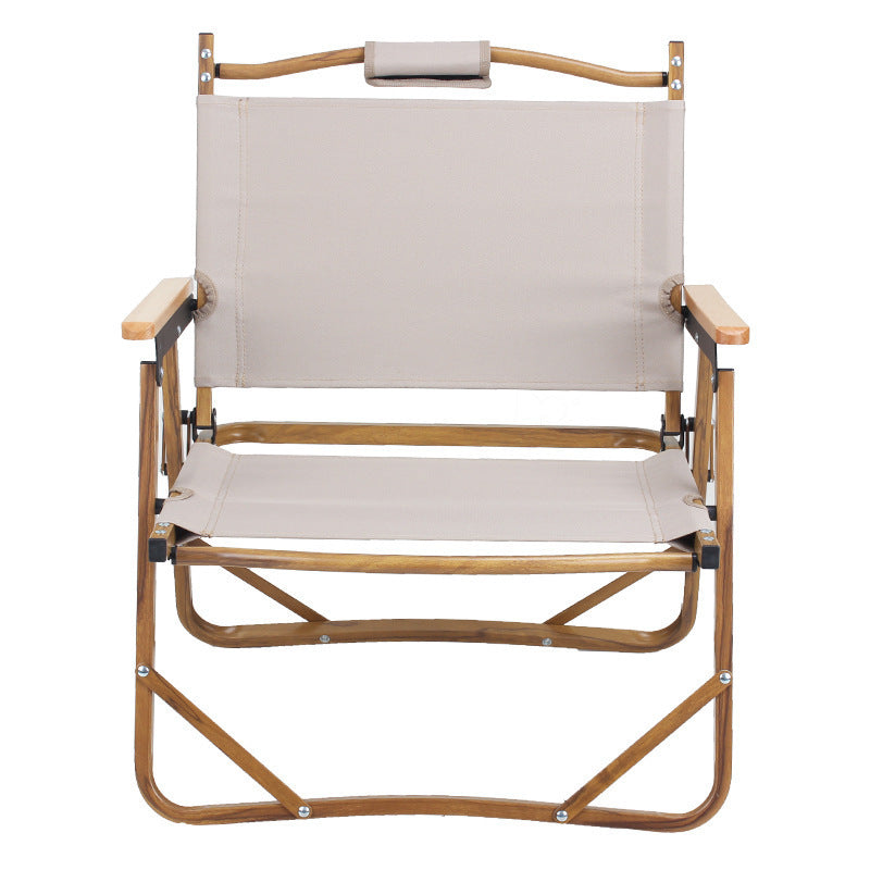 Silla plegable para camping Beige