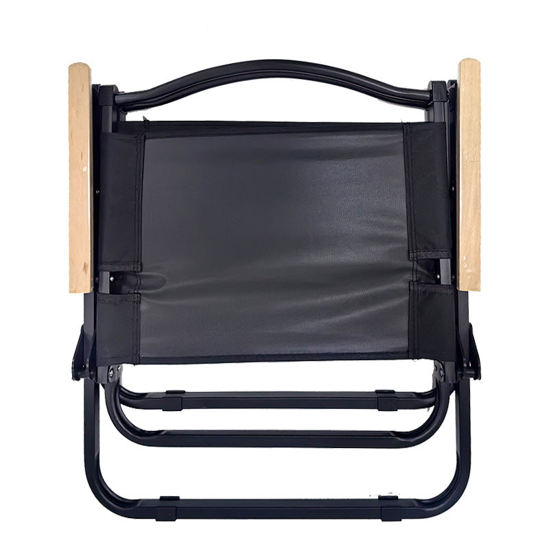 Silla plegable para camping negra