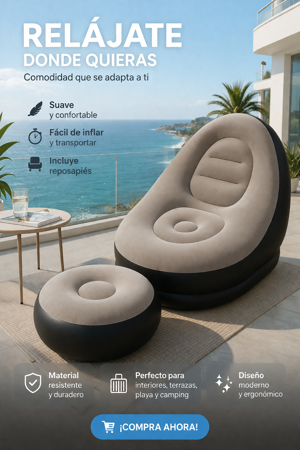 Sillon inflable