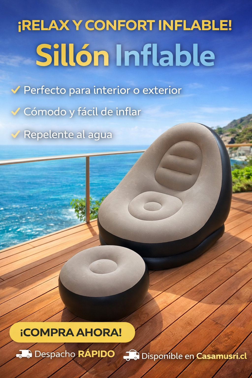 Sillon inflable