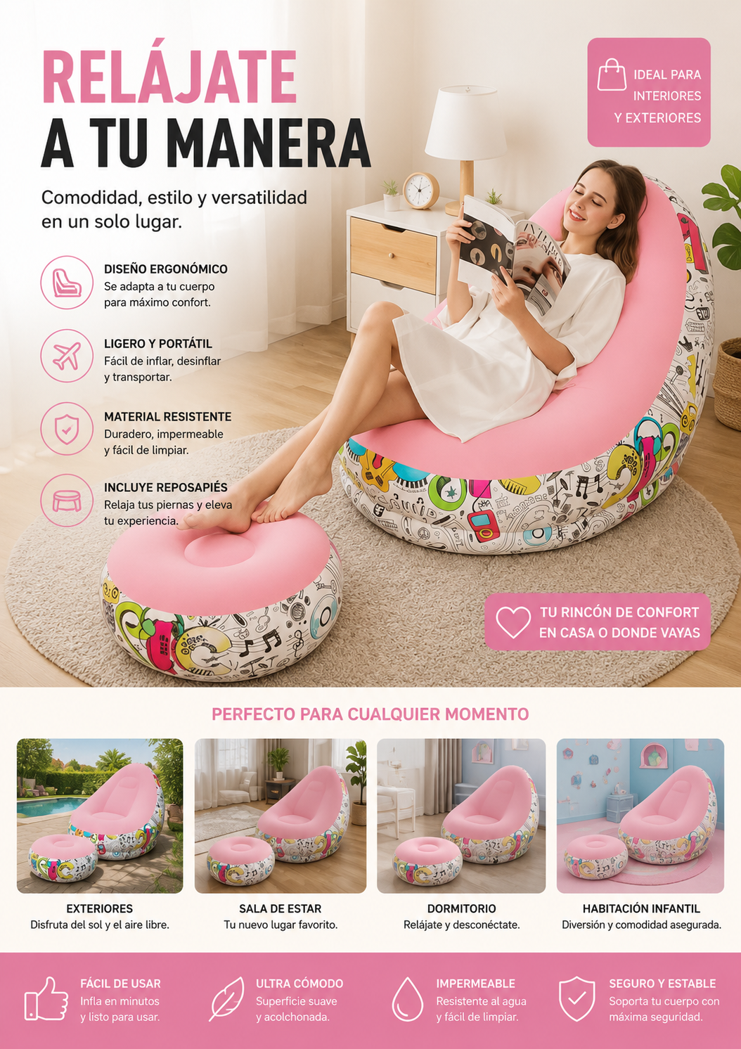 Sillon inflable