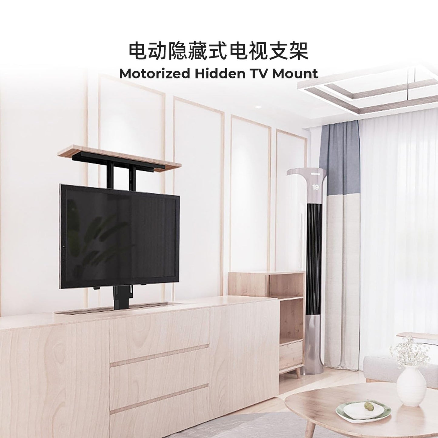 Soporte TV con motor y control remoto por app
