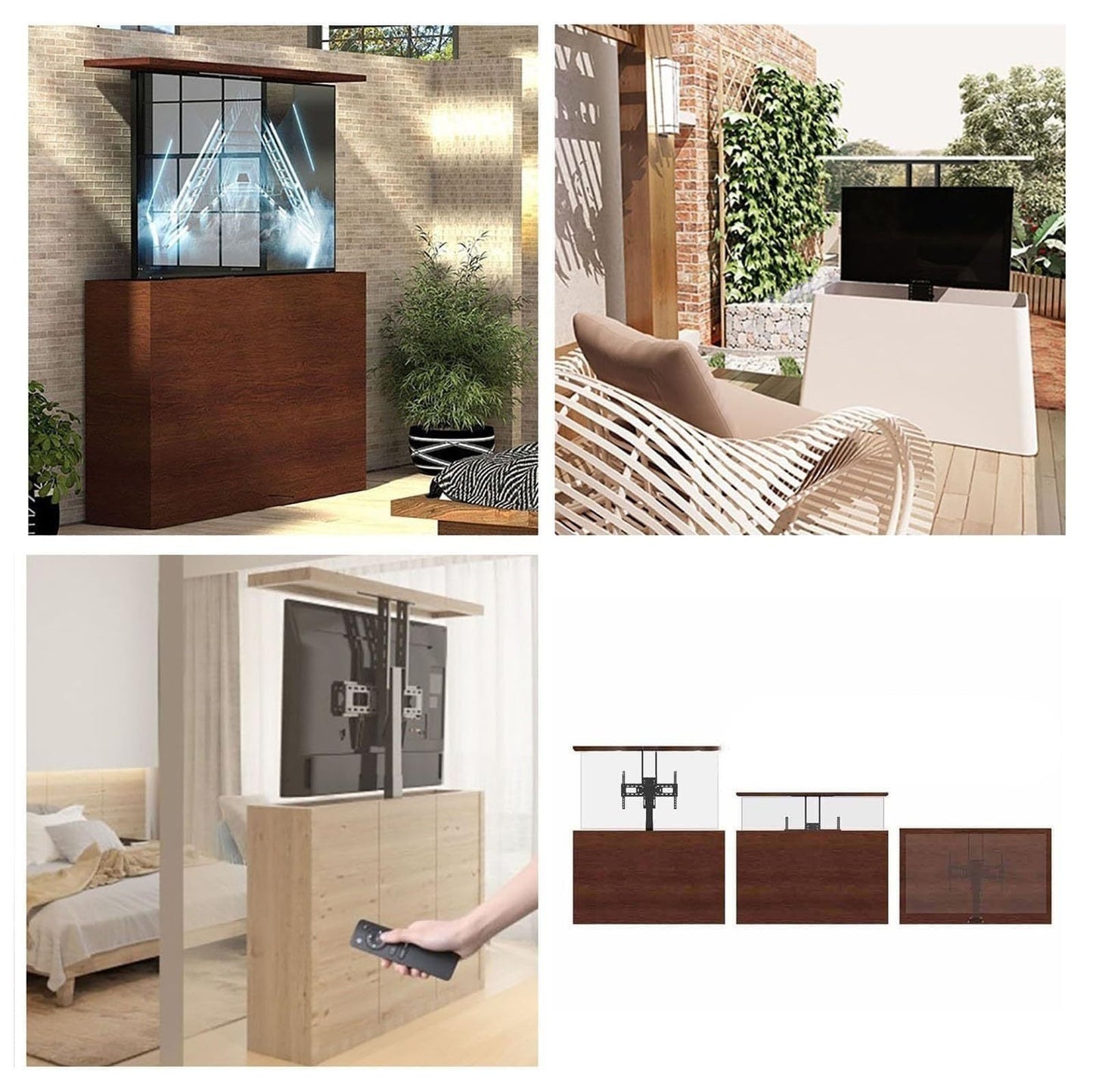 Soporte TV con motor y control remoto por app