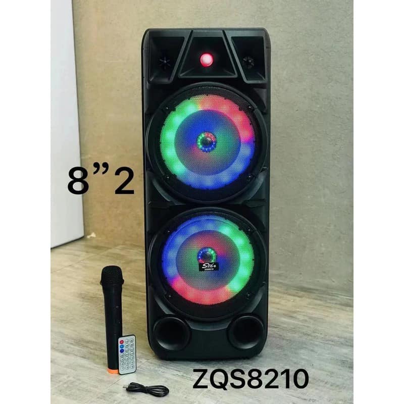 Parlante BT USB MSd FM Luz RGB