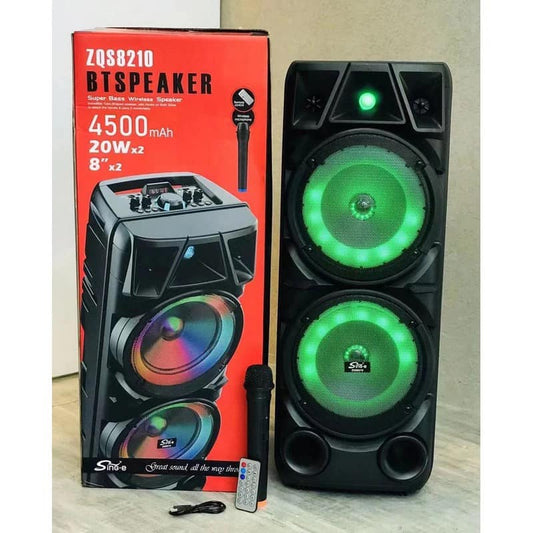Parlante BT USB MSd FM Luz RGB