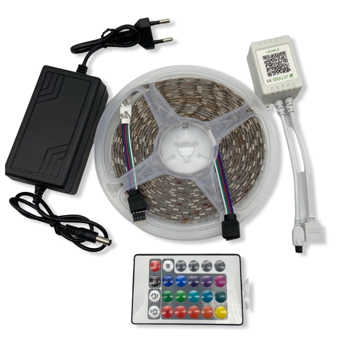 Tira de Luces Led 5mts Extensible con Bluetooth
