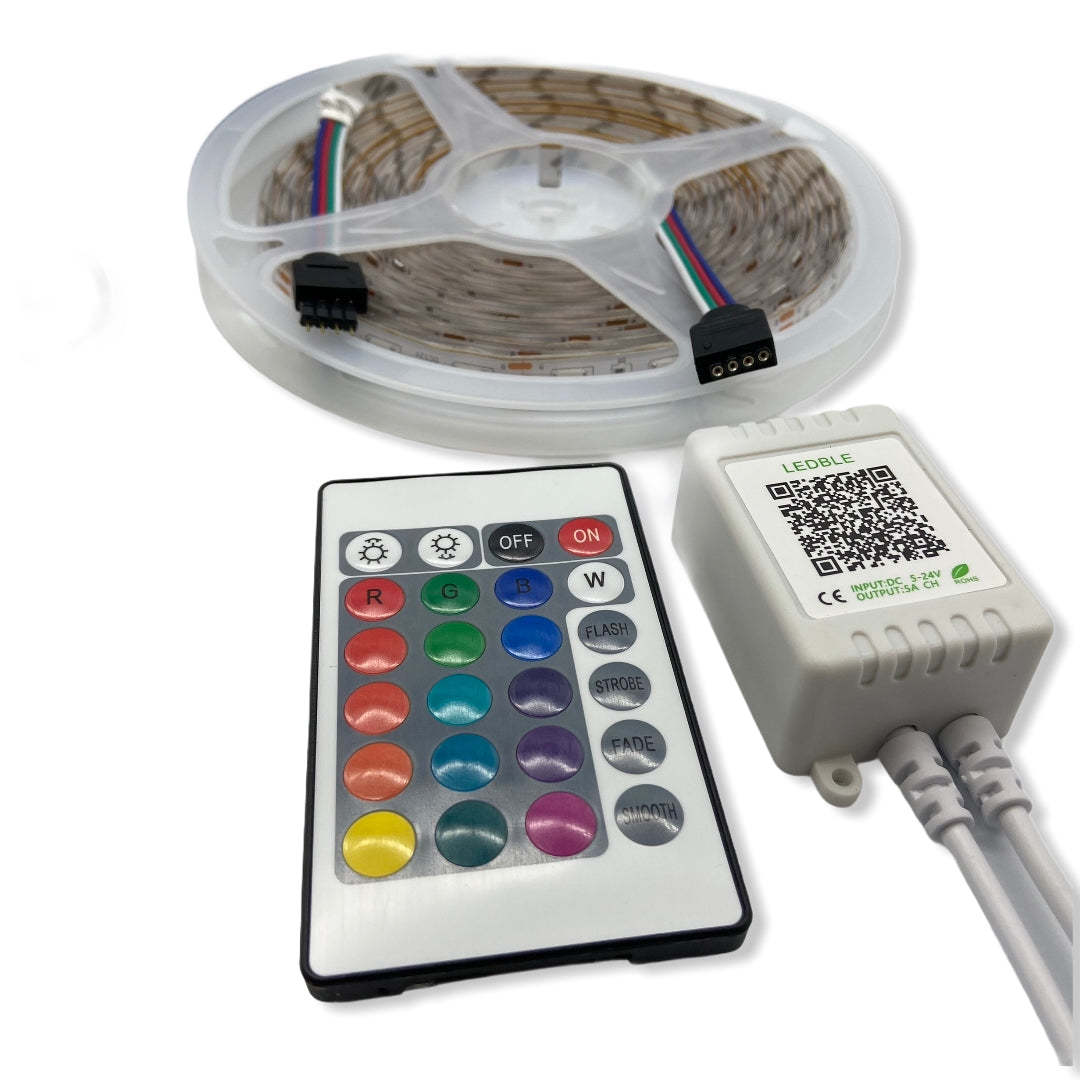 Tira de Luces Led 5mts Extensible con Bluetooth