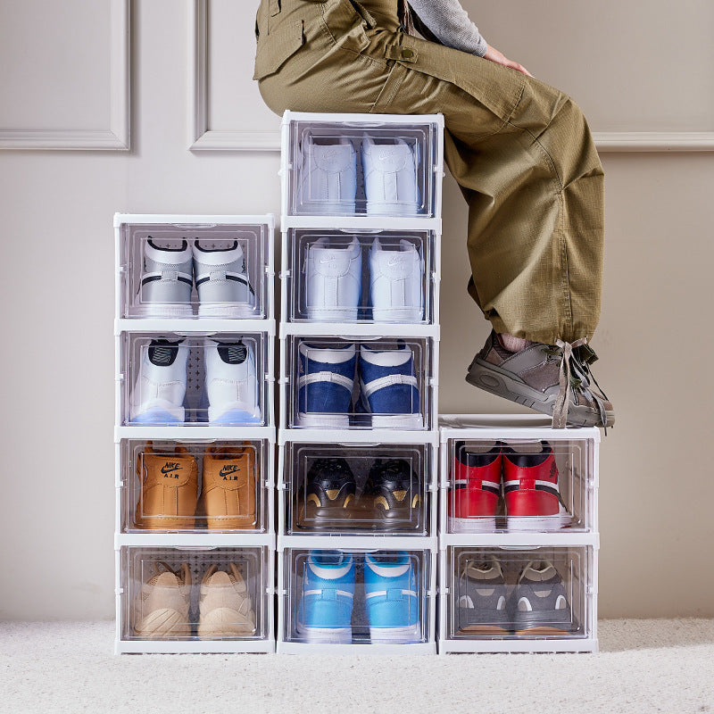 Caja organizadora de zapatos plegable x6 cajas multi uso